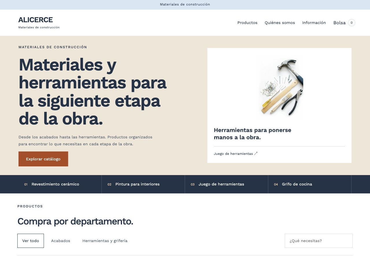 Materiales de construcción