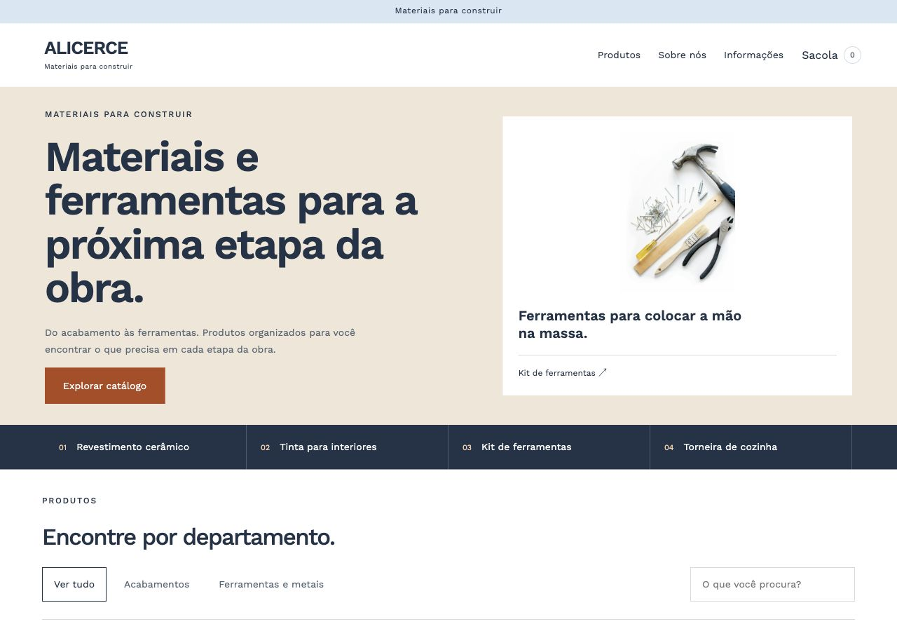 Materiais para construir