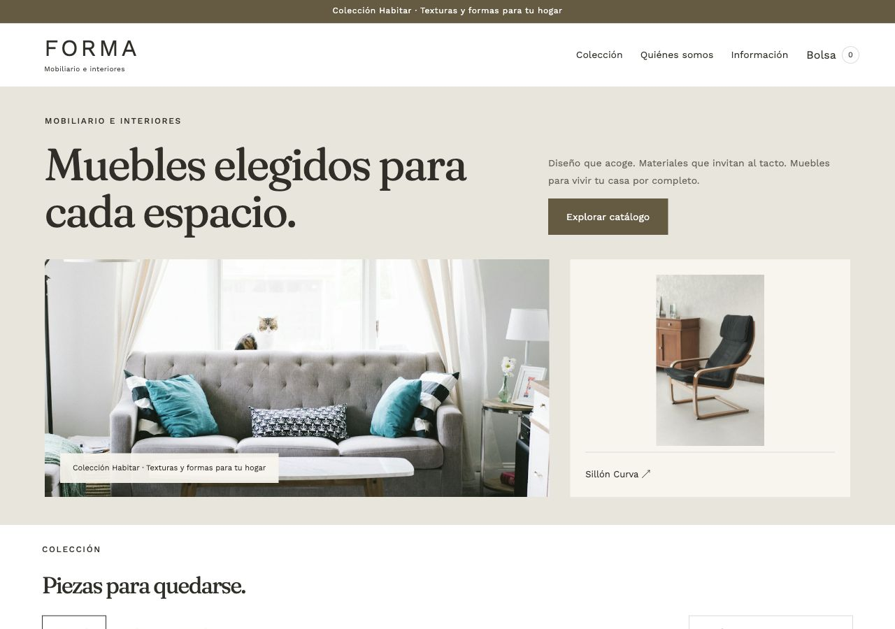 Mobiliario e interiores