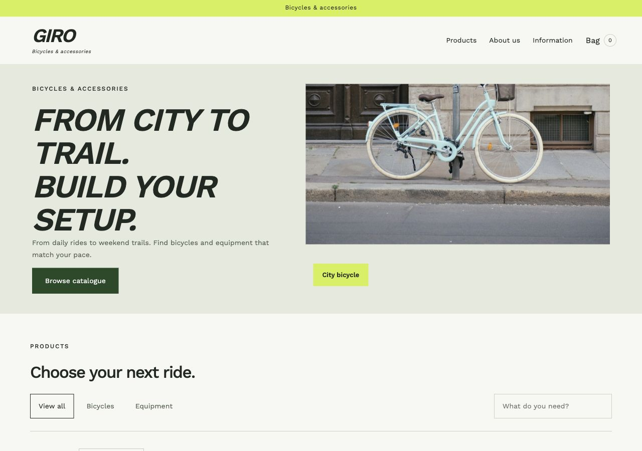 Bicycles & accessories