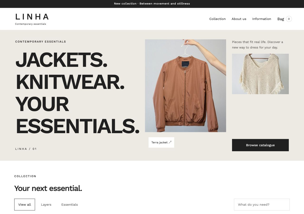 Contemporary essentials