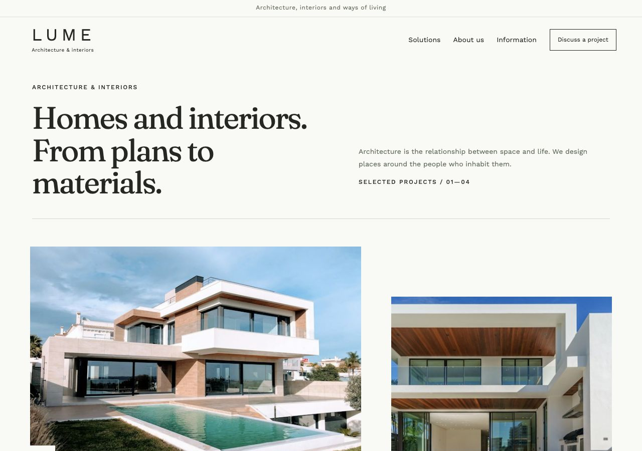 Architecture & interiors